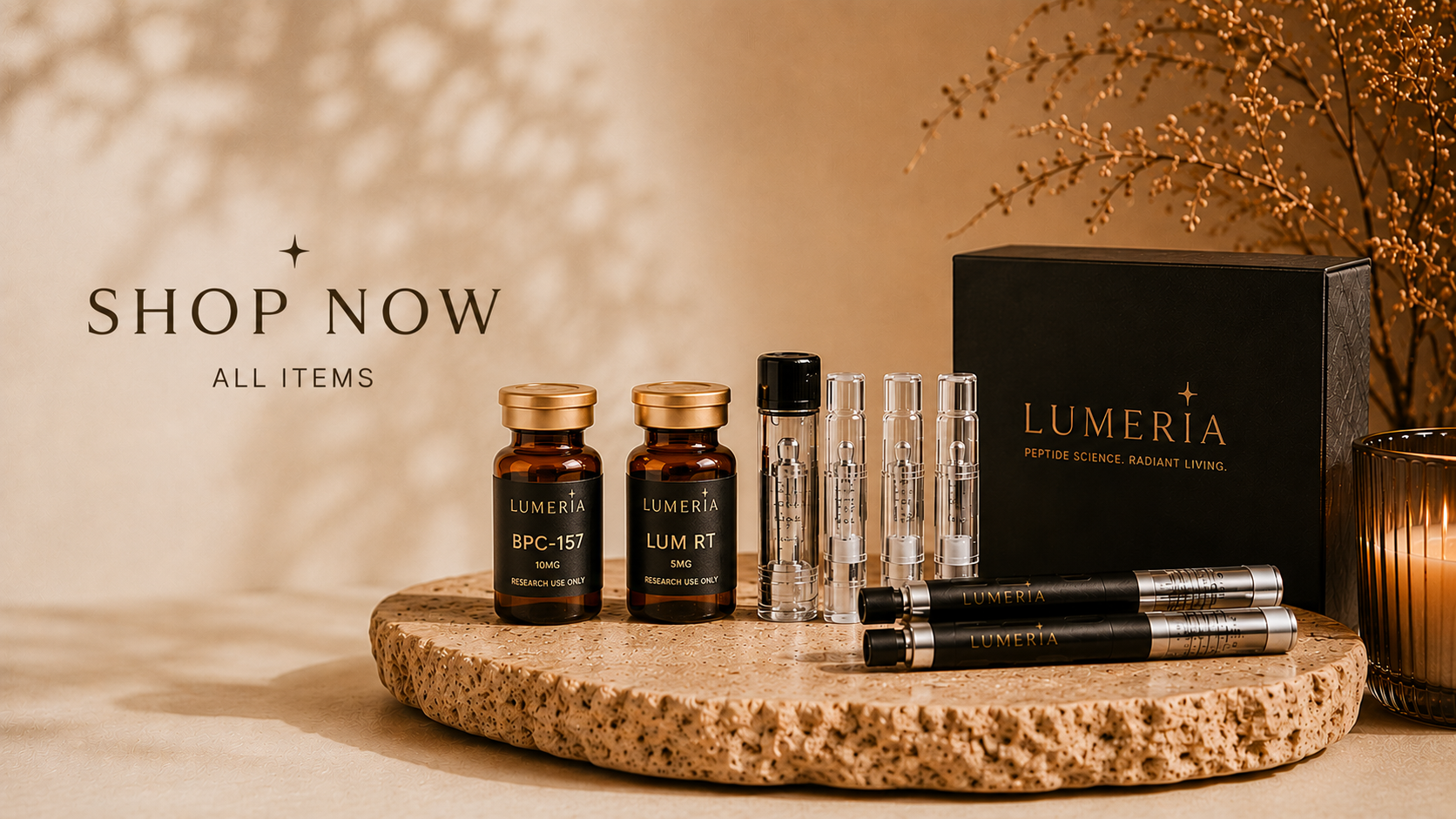 Lumeria vials category.
